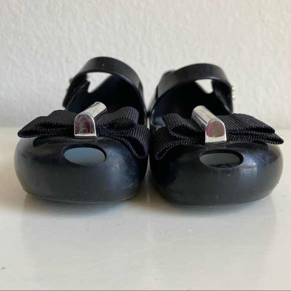 Mini Melissa + Jason Wu Mary Jane Ballet Flat with Grosgrain Ribbon Bow - Picture 6 of 13